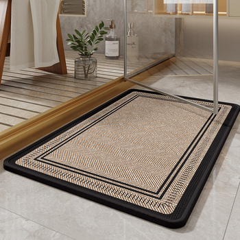 Covoraș de baie – absorbant, uscare rapidă, anti-alunecare, îngroșat, lavabil