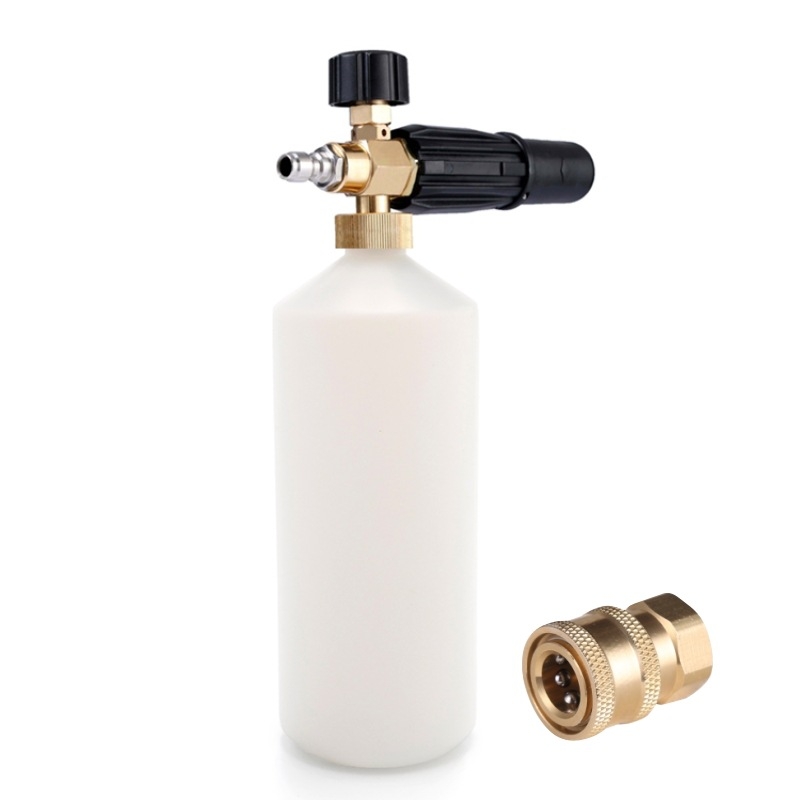 Пистолет за пяна за автомивка с керамична глава и неръждаема стомана; ръкохватка от инженерна пластмаса; налягане 1–300 MPa; разстояние на пръскане 5–15