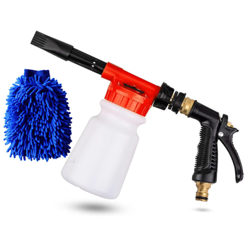 Комплект за измиване на автомобили с пяна - RC ABS глава на пистолета, дръжка с покритие от сплав, водно налягане 2.5-8 кг, разстояние на пръскане 5-12 м