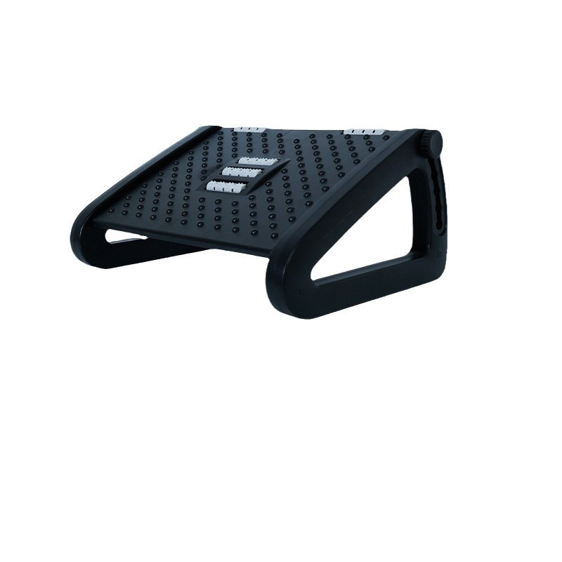 Ρυθμιζόμενη ορθοστάτης ποδιού γραφείου με μασάζ, μοντέρνος μινιμαλιστικός σχεδιασμός; μοντέλο JT03A; Υλικά: ABS βραχίονες/στήριγμα και ABS κύλινοι, σιδερένιες βίδες; Προσαρμογή: Ναι