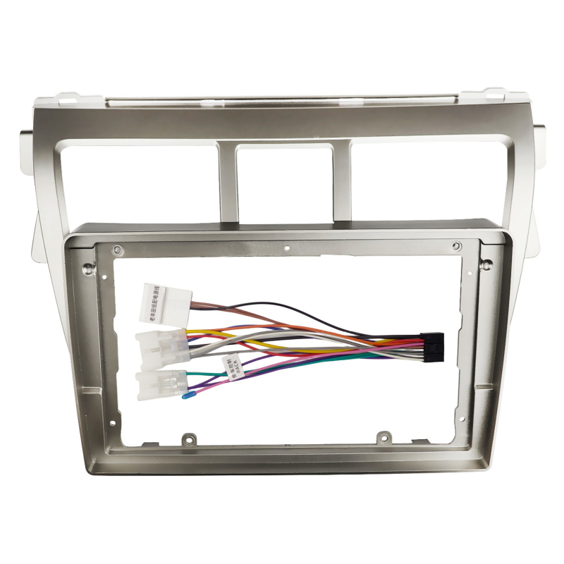 9 hüvelykes középkonzol navigációs DVD keret Toyota Vioshoz (2008–2013), Yufa gyártótól, ABS+PC anyag
