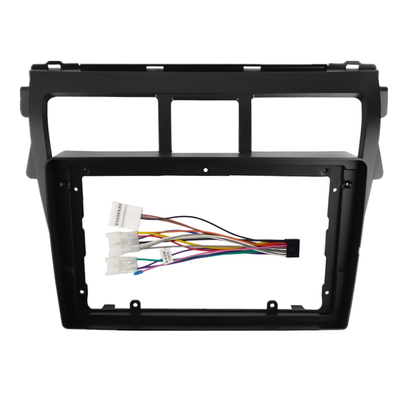 9 hüvelykes középkonzol navigációs DVD keret Toyota Vioshoz (2008–2013), Yufa gyártótól, ABS+PC anyag