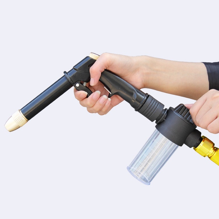 3x Телескопична пръскачка за високо налягане с алуминиева глава и дръжка — обхват на пръскане 5–8 м, за почистване на растения, домашно измиване на автомобили и поливане на градина