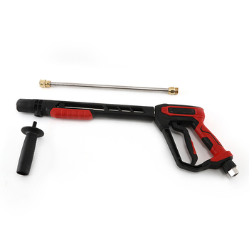 Пистолет за високо налягане за миене на автомобили – медна глава, 350 кг налягане, обхват до 10 м, тегло 1,9 кг