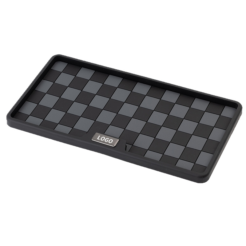 Covoraș antifrictiv auto cu suport pentru telefon în consola centrală, din silicon, rezistent la temperaturi înalte și protecție împotriva soarelui