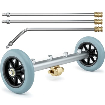 RETAS Устройство за почистване на шаси на автомобил с глава за пръскане от неръждаема стомана и алуминиева дръжка, 1500–4000 psi, разстояние на пръскане 5 м