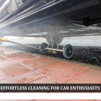 RETAS Устройство за почистване на шаси на автомобил с глава за пръскане от неръждаема стомана и алуминиева дръжка, 1500–4000 psi, разстояние на пръскане 5 м