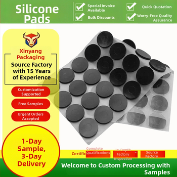 Pad circular autoadeziv din silicon pentru picioarele mobilierului — anti-derapant, absorbant de șocuri; potrivit pentru picioarele meselor, scaunelor și lămpilor de birou; personalizabil / etichetă privată disponibilă