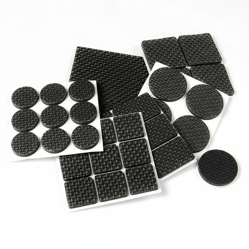 Pad circular autoadeziv din silicon pentru picioarele mobilierului — anti-derapant, absorbant de șocuri; potrivit pentru picioarele meselor, scaunelor și lămpilor de birou; personalizabil / etichetă privată disponibilă