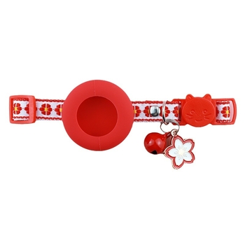 Κολάρο κατοικίδιου συμβατό με Airtag με μοτίβο λουλουδιών – Aurora Pet πολυεστερικό, παγκόσμιο κολάρο γάτας με ασφάλεια κλειδώματος