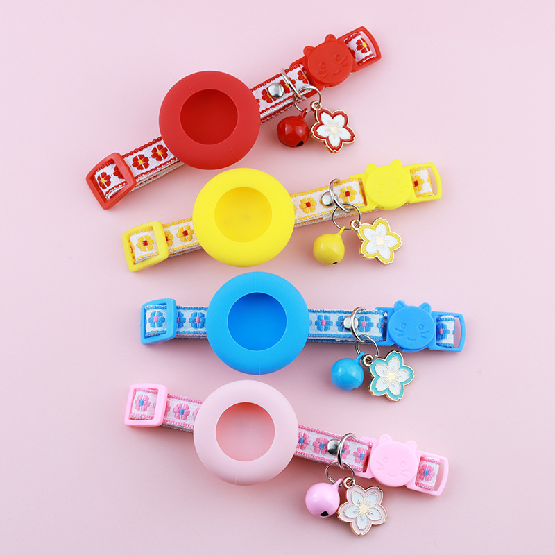 Κολάρο κατοικίδιου συμβατό με Airtag με μοτίβο λουλουδιών – Aurora Pet πολυεστερικό, παγκόσμιο κολάρο γάτας με ασφάλεια κλειδώματος