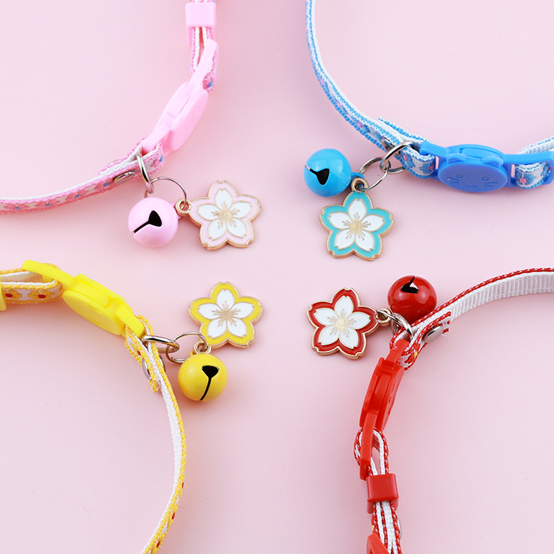 Κολάρο κατοικίδιου συμβατό με Airtag με μοτίβο λουλουδιών – Aurora Pet πολυεστερικό, παγκόσμιο κολάρο γάτας με ασφάλεια κλειδώματος