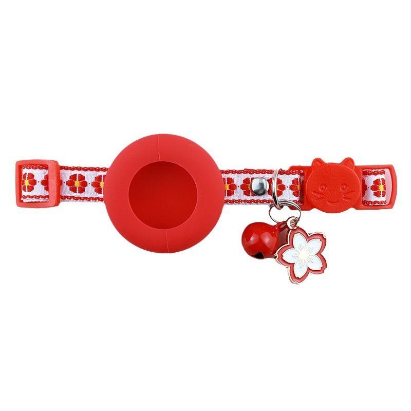 Κολάρο κατοικίδιου συμβατό με Airtag με μοτίβο λουλουδιών – Aurora Pet πολυεστερικό, παγκόσμιο κολάρο γάτας με ασφάλεια κλειδώματος