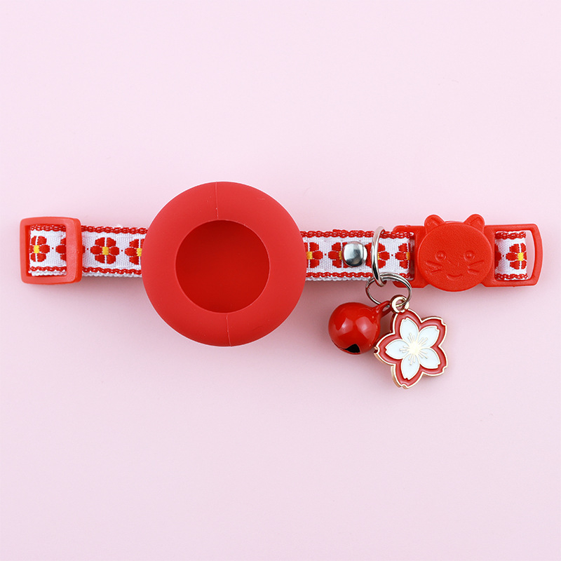 Κολάρο κατοικίδιου συμβατό με Airtag με μοτίβο λουλουδιών – Aurora Pet πολυεστερικό, παγκόσμιο κολάρο γάτας με ασφάλεια κλειδώματος