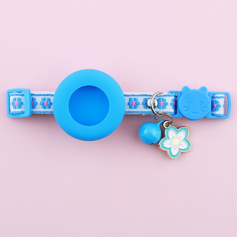 Κολάρο κατοικίδιου συμβατό με Airtag με μοτίβο λουλουδιών – Aurora Pet πολυεστερικό, παγκόσμιο κολάρο γάτας με ασφάλεια κλειδώματος