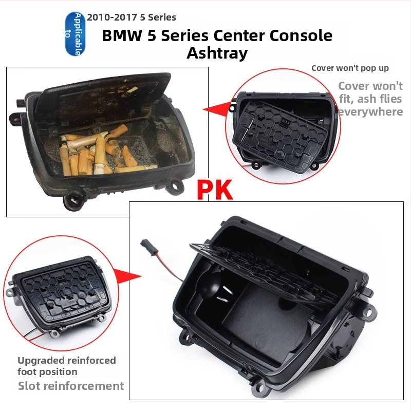 Poklopac pepeljare za BMW 5. seriju, središnji naslon za ruku, modeli 520–535, F10