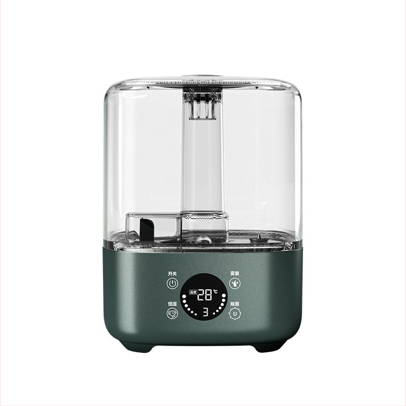 Meleg köddel működő párásító nagyobb helyiségekhez, tartály 4,1–6,0 L, 41–60 m² lefedettség, sterilizálás, csendes üzem 36 dB alatt, időzítő 2–8 óra