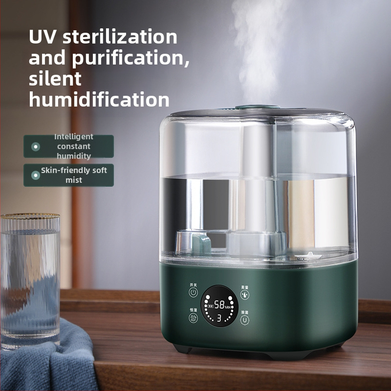 Meleg köddel működő párásító nagyobb helyiségekhez, tartály 4,1–6,0 L, 41–60 m² lefedettség, sterilizálás, csendes üzem 36 dB alatt, időzítő 2–8 óra