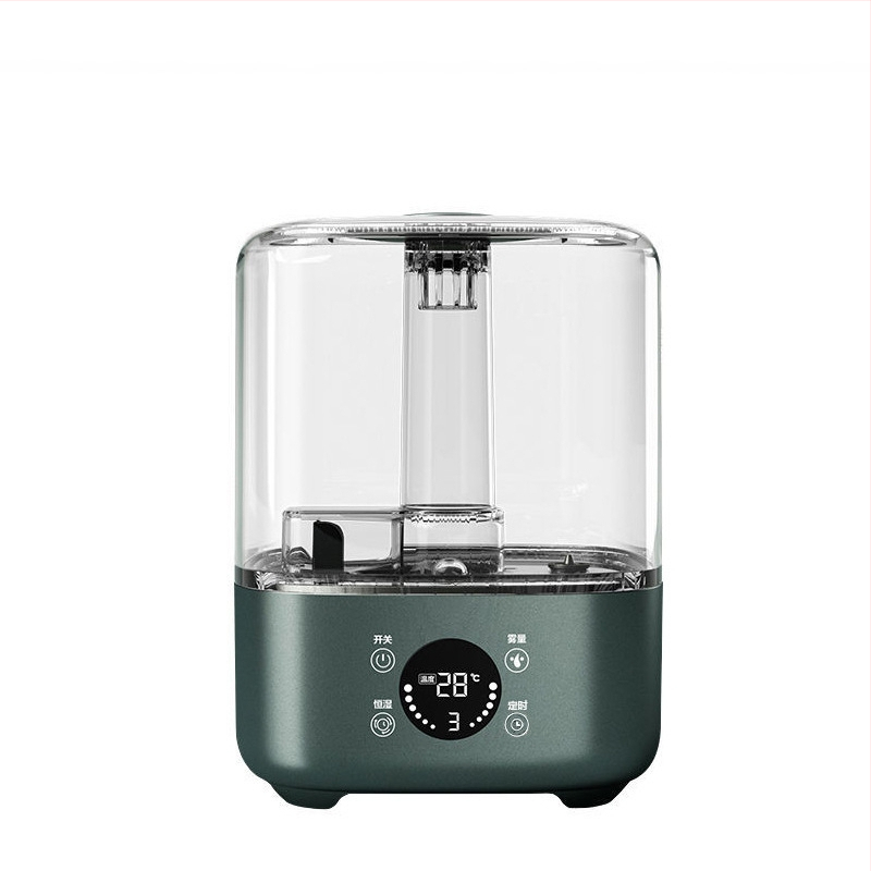 Meleg köddel működő párásító nagyobb helyiségekhez, tartály 4,1–6,0 L, 41–60 m² lefedettség, sterilizálás, csendes üzem 36 dB alatt, időzítő 2–8 óra