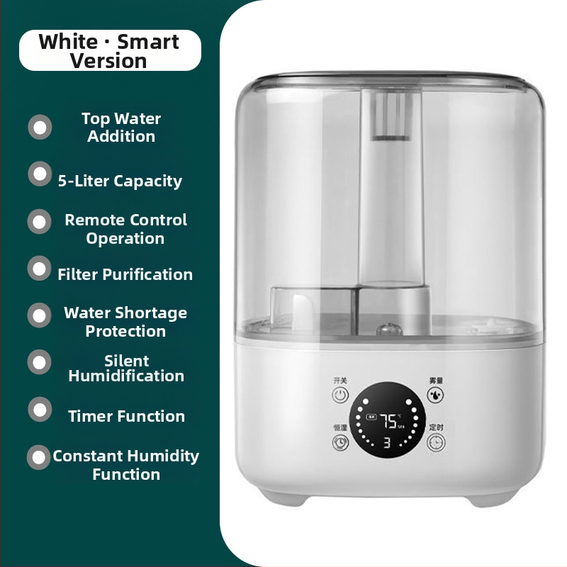 Meleg köddel működő párásító nagyobb helyiségekhez, tartály 4,1–6,0 L, 41–60 m² lefedettség, sterilizálás, csendes üzem 36 dB alatt, időzítő 2–8 óra