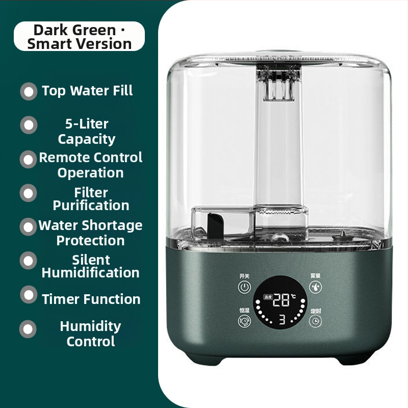 Meleg köddel működő párásító nagyobb helyiségekhez, tartály 4,1–6,0 L, 41–60 m² lefedettség, sterilizálás, csendes üzem 36 dB alatt, időzítő 2–8 óra