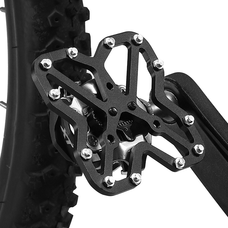 Ploča za konverziju clipless pedala u plosni pedal za bicikl, aluminijska zlitina, model 0802111-112, West biking