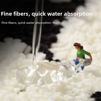 Kupaonski podmetač u obliku izvanzemljaka, vlakna od poliestera, flokiranje i strojno pletenje, jednostavan ili geometrijski uzorak, strojno pranje