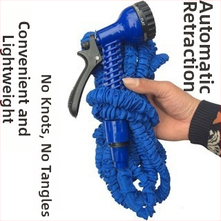 Telescopický vysokotlakový pištoľ na umývanie auta a sada záhradného zavlažovania – materiál ABS+PP+polyesterová tkanina+TPE; hmotnosť 0.3 kg; maximálna teplota 50°C; značka Jie cheng qiyou