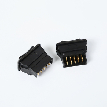 Dupla nyílú elektromos ablakemelő kapcsoló, 5 tűs, univerzális autóhoz, ABS