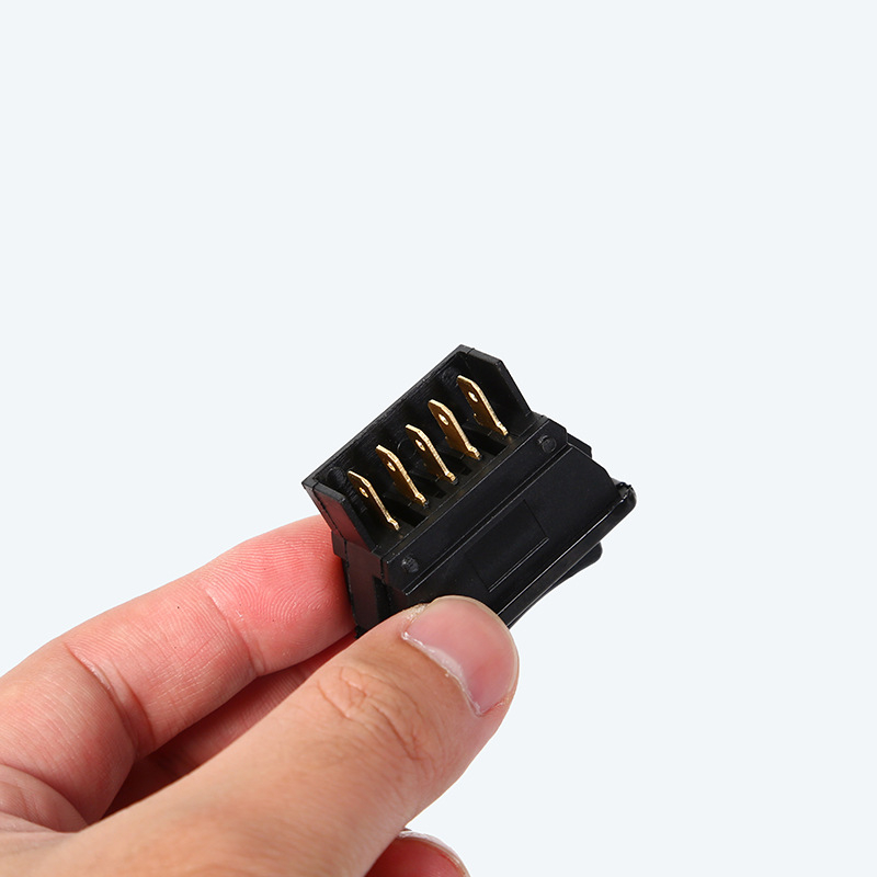 Dupla nyílú elektromos ablakemelő kapcsoló, 5 tűs, univerzális autóhoz, ABS