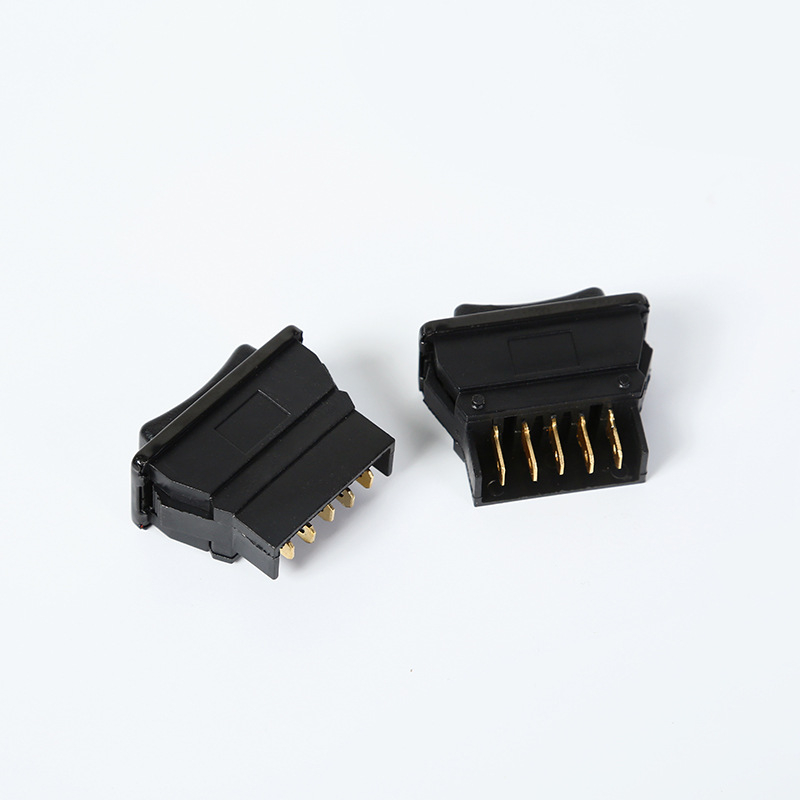 Dupla nyílú elektromos ablakemelő kapcsoló, 5 tűs, univerzális autóhoz, ABS