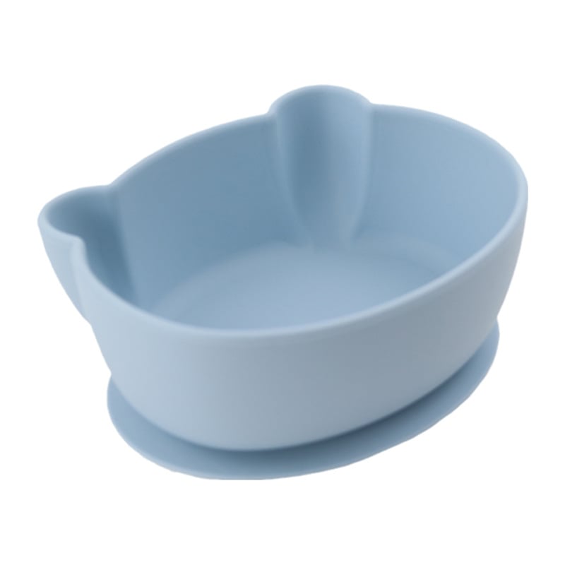 Silikoninis kūdikių maisto dubenėlis meškiuko formos, maisto kokybė, atsparus kritimams ir nudegimams