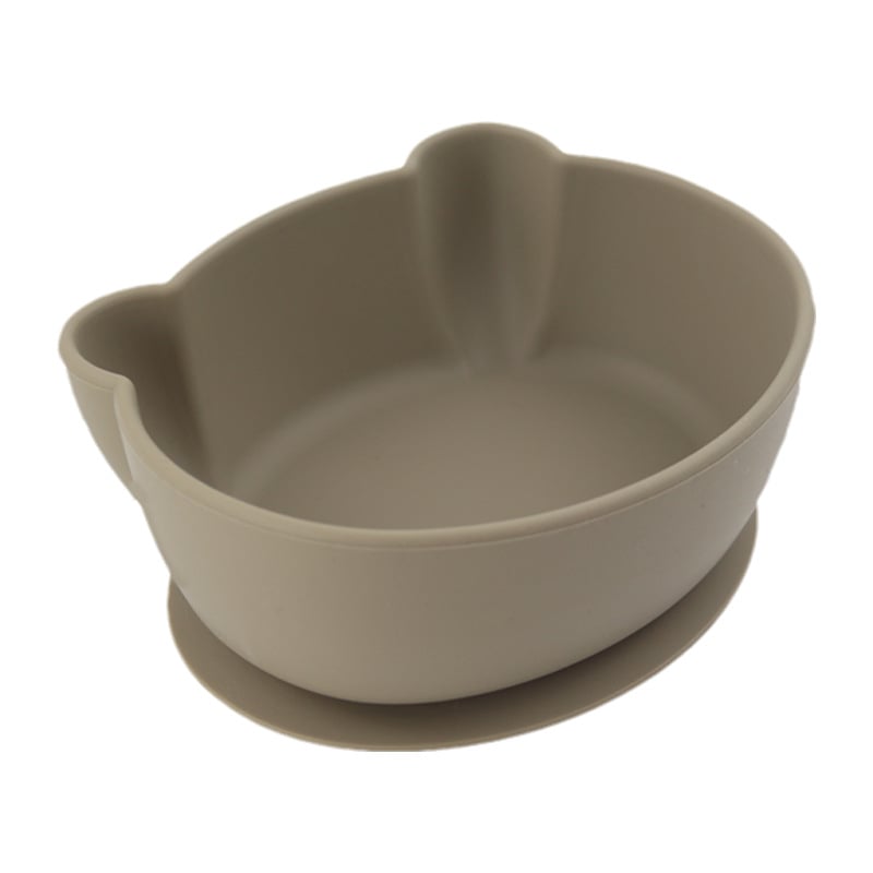 Silikoninis kūdikių maisto dubenėlis meškiuko formos, maisto kokybė, atsparus kritimams ir nudegimams