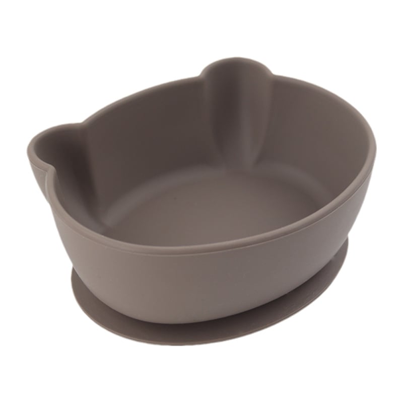 Silikoninis kūdikių maisto dubenėlis meškiuko formos, maisto kokybė, atsparus kritimams ir nudegimams