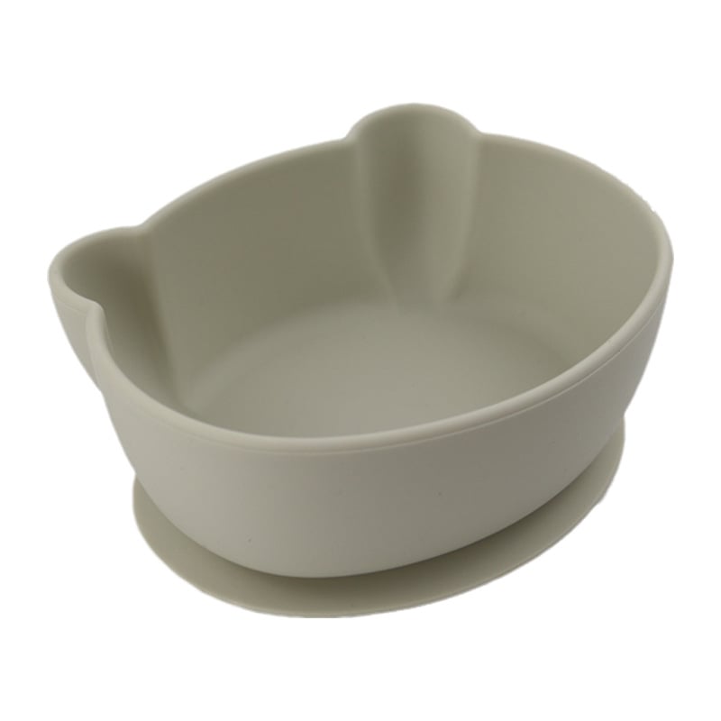 Silikoninis kūdikių maisto dubenėlis meškiuko formos, maisto kokybė, atsparus kritimams ir nudegimams