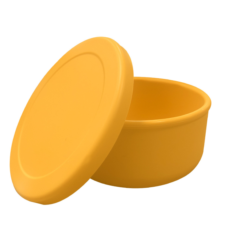 Silikonska kružna kutija za ručak, kompatibilna s mikrovalnom pećnicom, kapacitet 501–800 ml