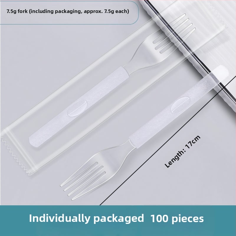 Πιρούνι φρούτων μίας χρήσης, ατομικά συσκευασμένο, πλαστικό τροφίμων, απλός στυλ, πρώτη κατηγορία ποιότητα (Υλικό: πλαστικό τροφίμων; Κατηγορία: πιρούνι φρούτων; Στυλ: απλό; Ποιότητα: πρώτη κατηγορία; Φινίρισμα: επεξεργασία με νερό)