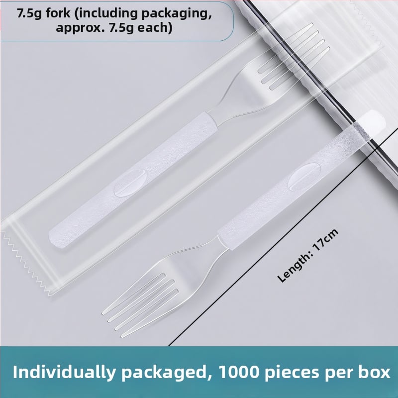 Πιρούνι φρούτων μίας χρήσης, ατομικά συσκευασμένο, πλαστικό τροφίμων, απλός στυλ, πρώτη κατηγορία ποιότητα (Υλικό: πλαστικό τροφίμων; Κατηγορία: πιρούνι φρούτων; Στυλ: απλό; Ποιότητα: πρώτη κατηγορία; Φινίρισμα: επεξεργασία με νερό)