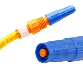 Duză pentru furtun de grădină – corp din plastic, cap din plastic tehnic, modele 16/20/25, presiune generală a apei, rază de stropire 3