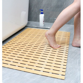 Kupaonska protuklizna prostirka s perforiranim dizajnom za sprječavanje pada, otporna na plijesan, moderni minimalistički stil