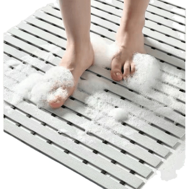 Kupaonska protuklizna prostirka s perforiranim dizajnom za sprječavanje pada, otporna na plijesan, moderni minimalistički stil