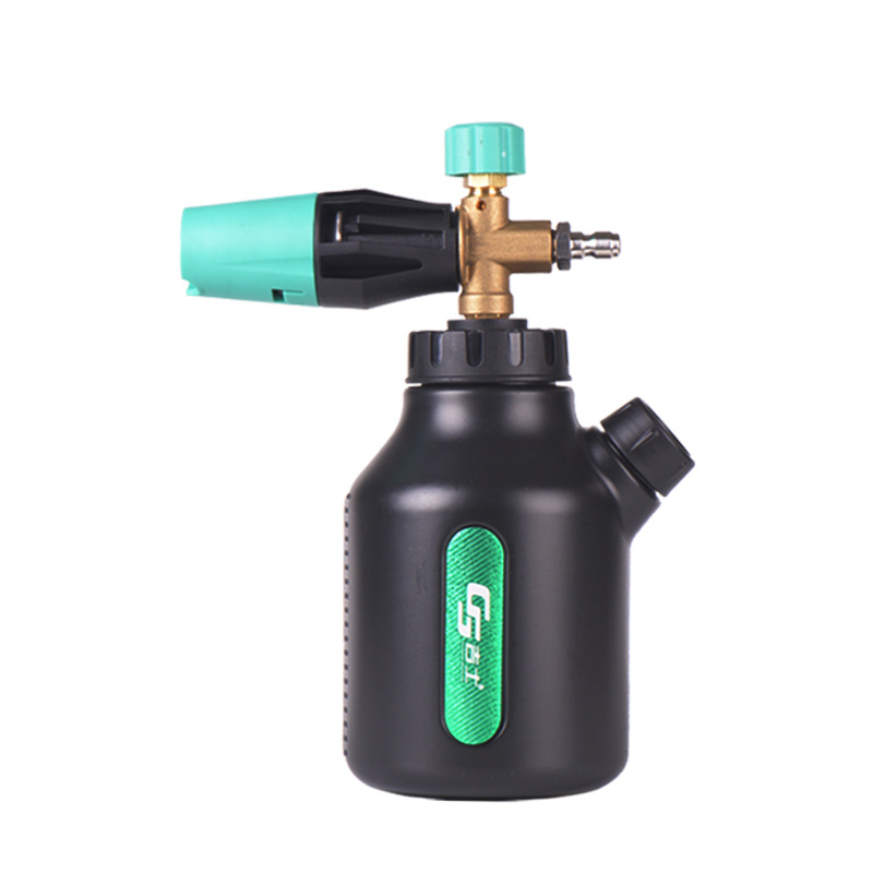 Visokotlačni pjenasti pištolj za pranje automobila — kapacitet 1000 ml, 220 V, 130 bar, 10–12 L/min, mlaznica bakar/plastika
