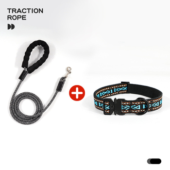 Ελαφρύ τακτικό κολάρο σκύλου με προστασία κατά της ρήξης, ριγέ σχέδιο, ύφασμα βαμβαροπολυεστερικό, στυλ χαλάρωσης