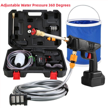 Vysokotlakový čistiaci nástroj na auto s lítiovou batériou, pre domáce použitie, 1800 W, 220 V, hadica 6–10 m, objem až 16 L, tryska na čistenie auta