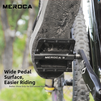 Meroca nylon pedale s povećanom površinom za stopala i protukliznom površinom, univerzalno za planinske, cestovne i fixie bicikle