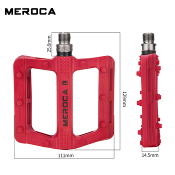 Meroca nylon pedale s povećanom površinom za stopala i protukliznom površinom, univerzalno za planinske, cestovne i fixie bicikle