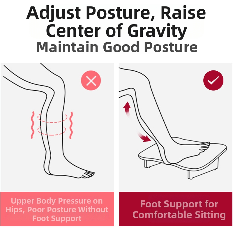 Nožni podnož ispod stola, pedalo protiv iskrivljenja, pogodan za djecu, taburet za stopala