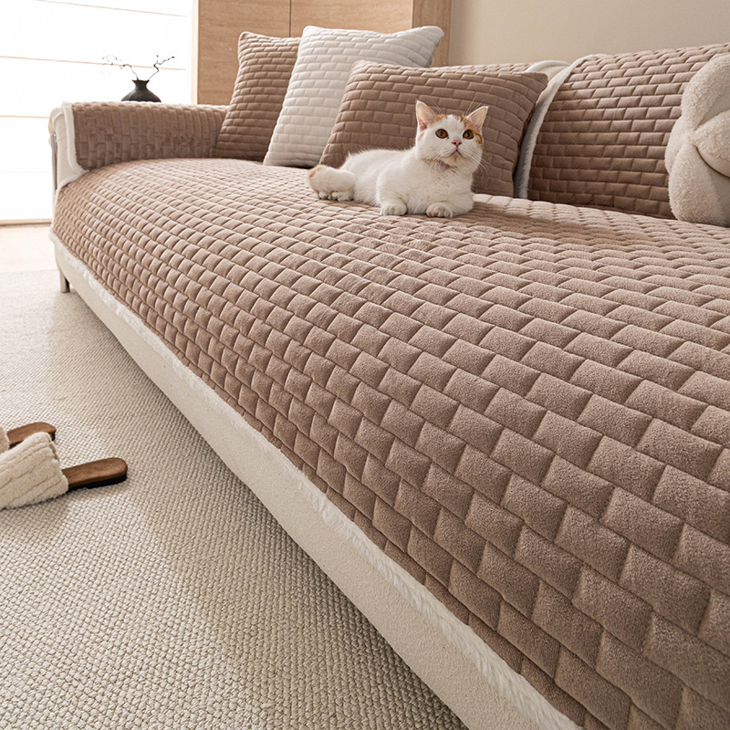 Μαξιλάρι καναπέ από κρυσταλλικό βελούδο, μίνιμαλιστικό στυλ, σχέδιο: πλέγμα, κατάλληλο για κάθε καναπέ, μοντέλο: τύπος υφάσματος μαξιλαριού (Υλικό: Κρυσταλλικό βελούδο; Σχέδιο: Πλέγμα; Στυλ: Μίνιμαλιστικό; Κατάλληλο: Για κάθε καναπέ; Μοντέλο: Τύπος υφάσματ