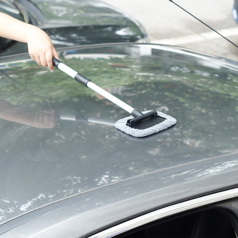 Teleskopska četka za stakla automobila, čišćenje i defogiranje, od plastike i aluminijske legure