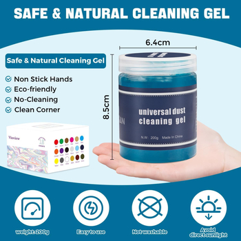 Гел за почистване на интериора на автомобила – премахване на петна, мека гел формула, 160 g (Vioview)